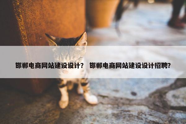 邯郸电商网站建设设计？ 邯郸电商网站建设设计招聘？