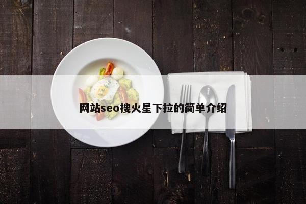 网站seo搜火星下拉的简单介绍