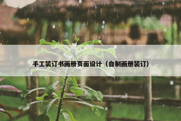 手工装订书画册页面设计（自制画册装订）