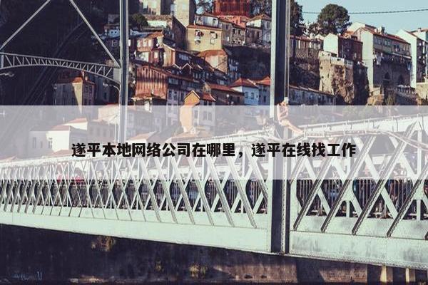 遂平本地网络公司在哪里，遂平在线找工作