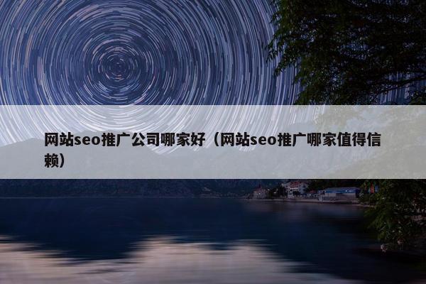 网站seo推广公司哪家好（网站seo推广哪家值得信赖）
