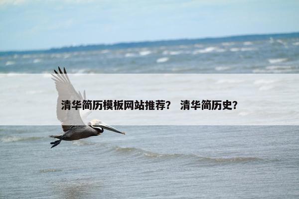 清华简历模板网站推荐？ 清华简历史？