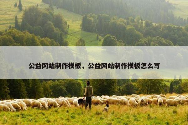 公益网站制作模板，公益网站制作模板怎么写