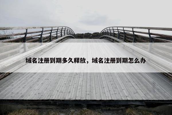 域名注册到期多久释放，域名注册到期怎么办