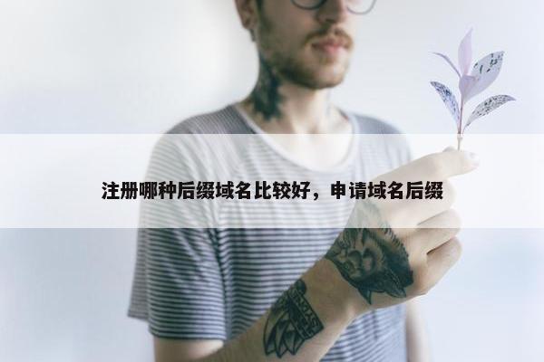 注册哪种后缀域名比较好，申请域名后缀