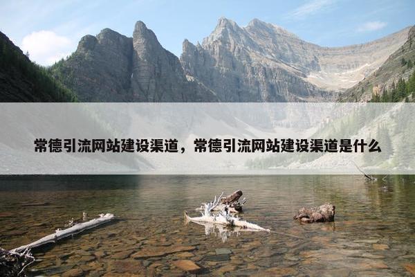常德引流网站建设渠道，常德引流网站建设渠道是什么