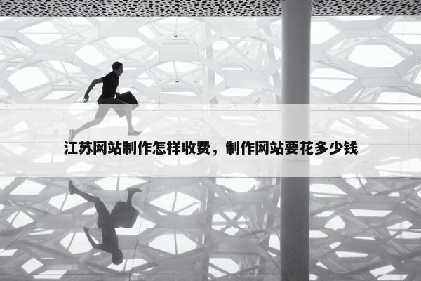 江苏网站制作怎样收费，制作网站要花多少钱