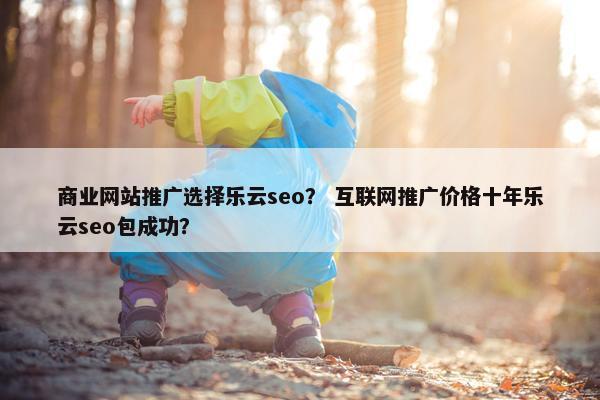 商业网站推广选择乐云seo？ 互联网推广价格十年乐云seo包成功？