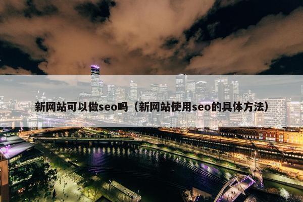 新网站可以做seo吗（新网站使用seo的具体方法）