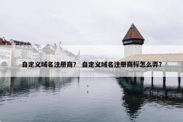 自定义域名注册商？ 自定义域名注册商标怎么弄？