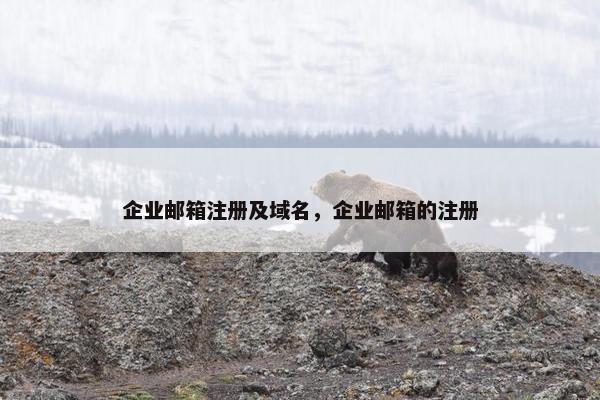 企业邮箱注册及域名，企业邮箱的注册