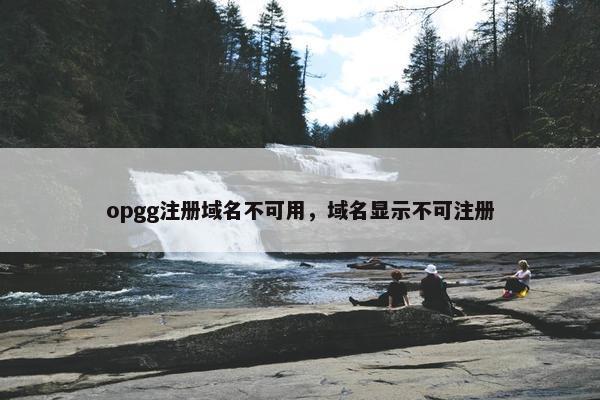 opgg注册域名不可用，域名显示不可注册