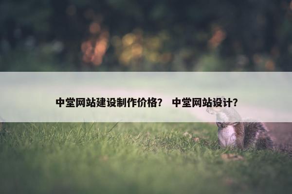 中堂网站建设制作价格？ 中堂网站设计？