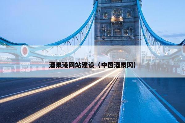 酒泉港网站建设（中国酒泉网）