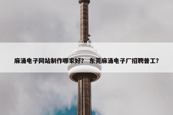 麻涌电子网站制作哪家好？ 东莞麻涌电子厂招聘普工？
