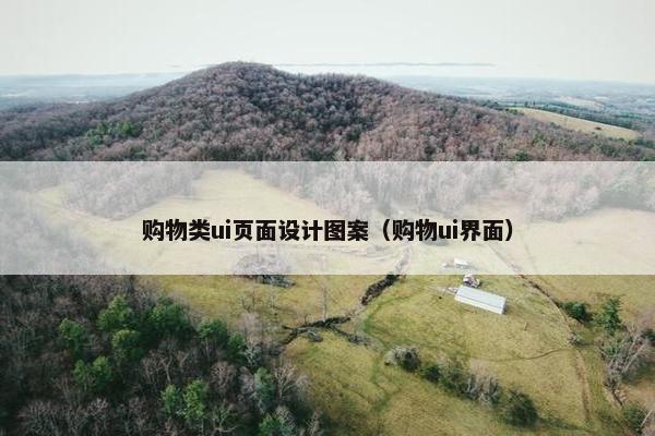 购物类ui页面设计图案（购物ui界面）