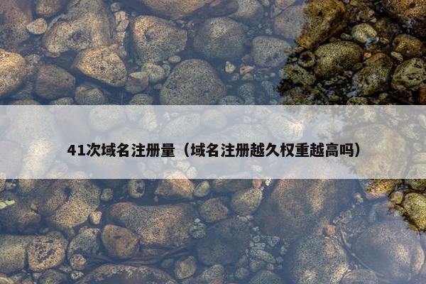 41次域名注册量（域名注册越久权重越高吗）