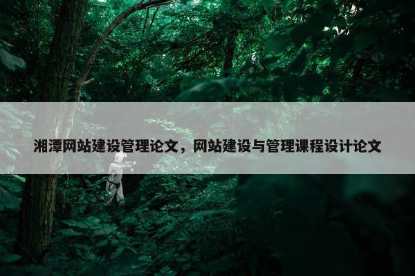 湘潭网站建设管理论文，网站建设与管理课程设计论文
