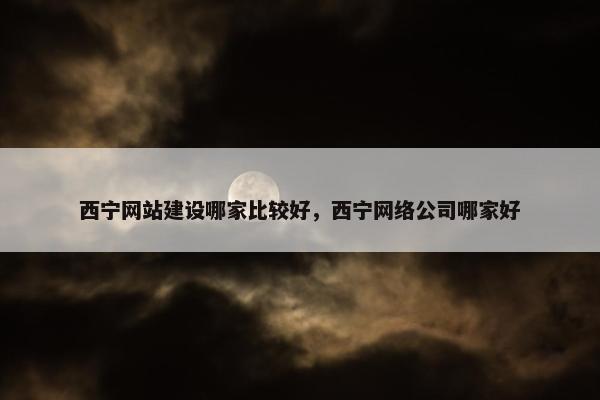 西宁网站建设哪家比较好，西宁网络公司哪家好