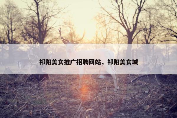 祁阳美食推广招聘网站，祁阳美食城