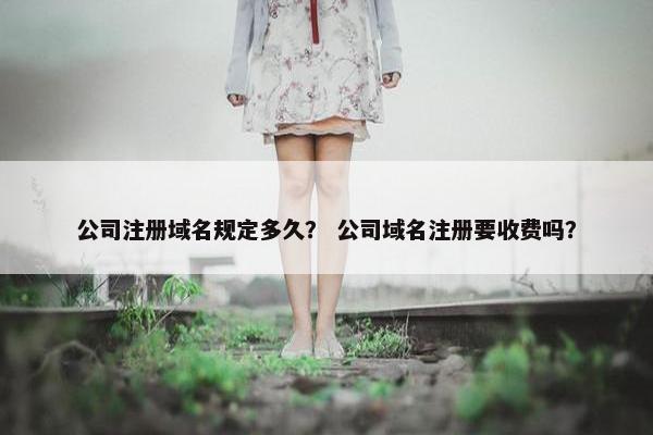 公司注册域名规定多久？ 公司域名注册要收费吗？