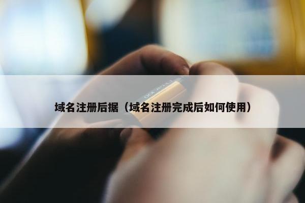 域名注册后据（域名注册完成后如何使用）