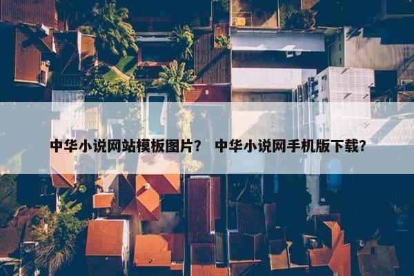 中华小说网站模板图片？ 中华小说网手机版下载？