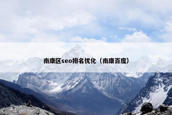 南康区seo排名优化（南康百度）