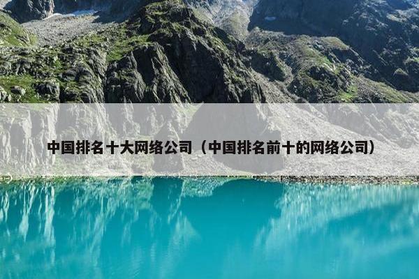 中国排名十大网络公司（中国排名前十的网络公司）