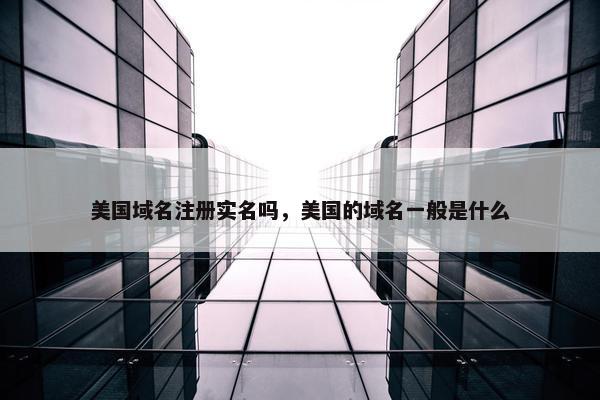 美国域名注册实名吗，美国的域名一般是什么