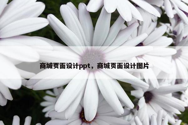 商城页面设计ppt，商城页面设计图片