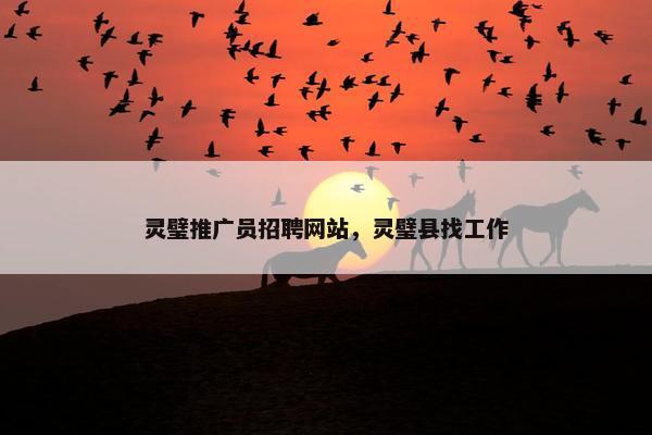 灵璧推广员招聘网站，灵璧县找工作