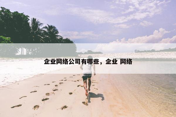 企业网络公司有哪些，企业 网络