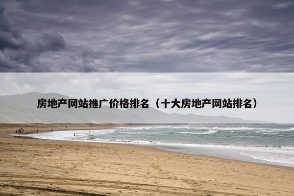 房地产网站推广价格排名（十大房地产网站排名）
