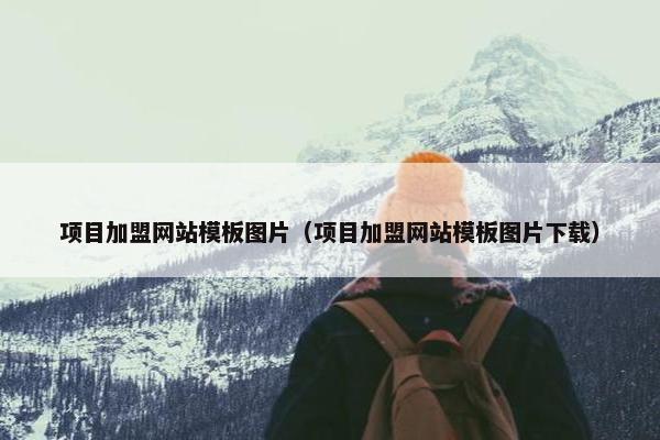 项目加盟网站模板图片（项目加盟网站模板图片下载）