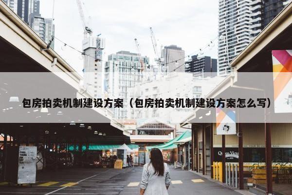 包房拍卖机制建设方案（包房拍卖机制建设方案怎么写）