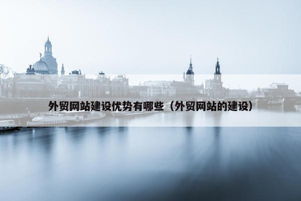 外贸网站建设优势有哪些（外贸网站的建设）