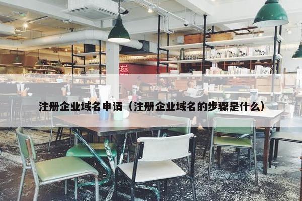 注册企业域名申请（注册企业域名的步骤是什么）