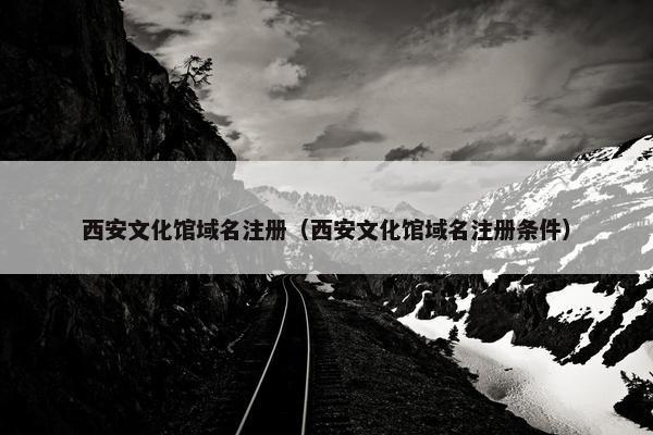 西安文化馆域名注册（西安文化馆域名注册条件）