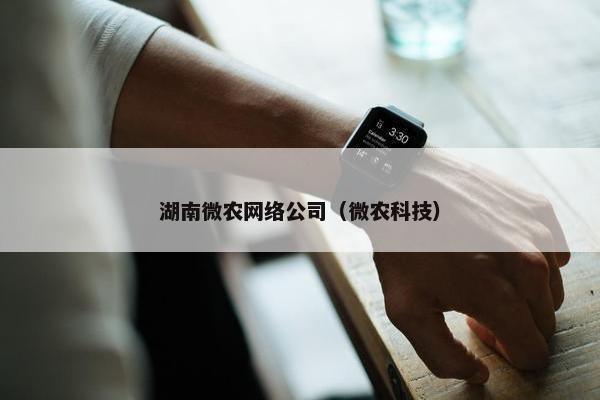 湖南微农网络公司（微农科技）