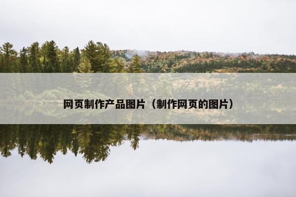 网页制作产品图片（制作网页的图片）
