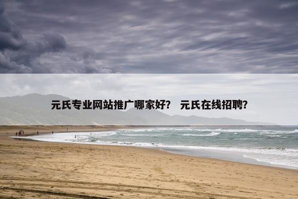 元氏专业网站推广哪家好？ 元氏在线招聘？