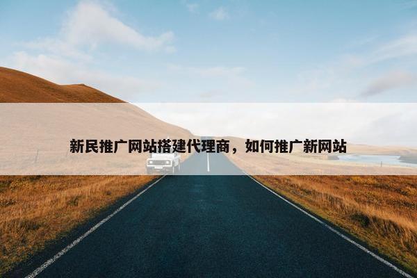 新民推广网站搭建代理商，如何推广新网站