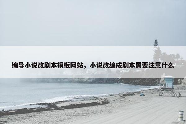 编导小说改剧本模板网站，小说改编成剧本需要注意什么