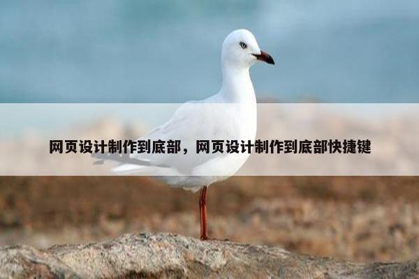 网页设计制作到底部，网页设计制作到底部快捷键