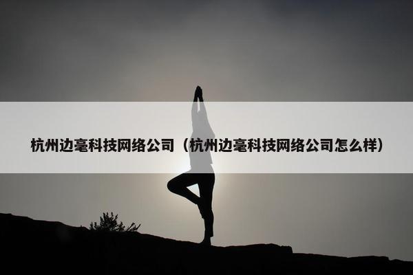 杭州边毫科技网络公司（杭州边毫科技网络公司怎么样）