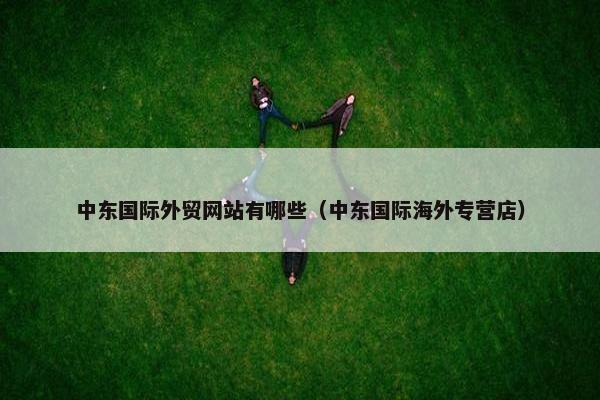 中东国际外贸网站有哪些（中东国际海外专营店）