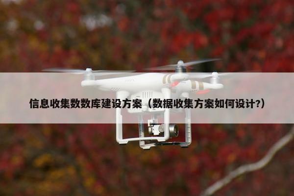 信息收集数数库建设方案（数据收集方案如何设计?）