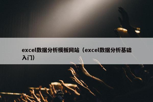 excel数据分析模板网站（excel数据分析基础入门）
