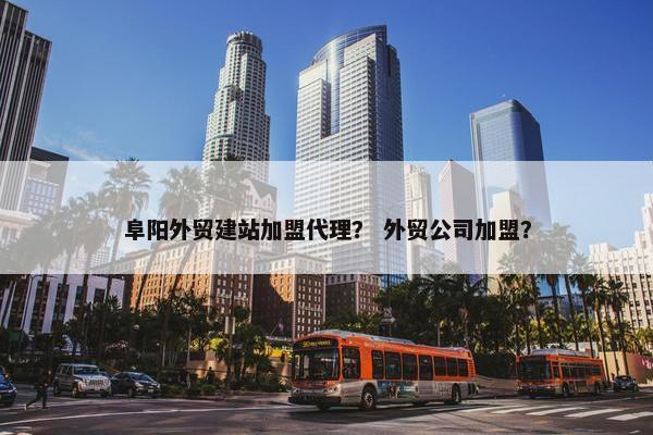 阜阳外贸建站加盟代理？ 外贸公司加盟？
